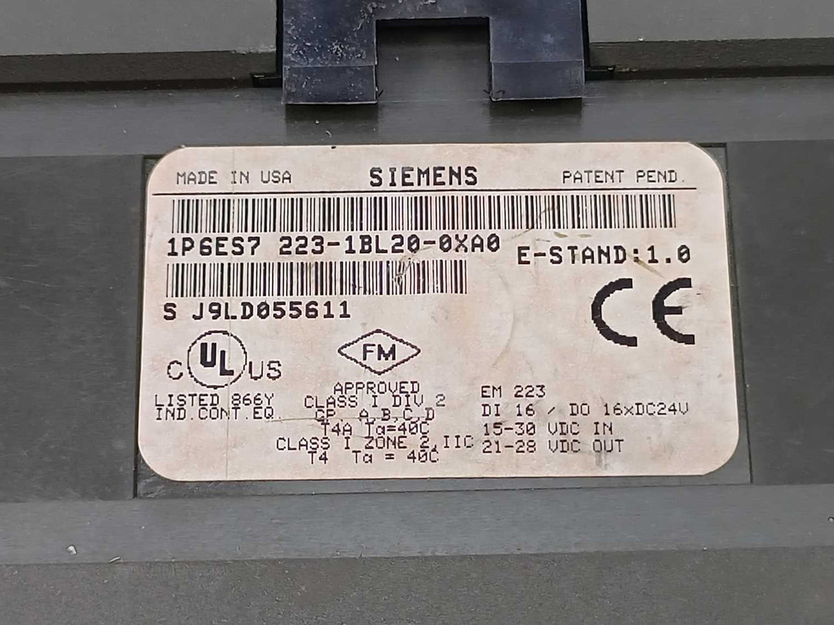 Siemens 6ES7223-1BL20-0XA0 SIMATIC S7-200 Digital Input/Output Expansion Module