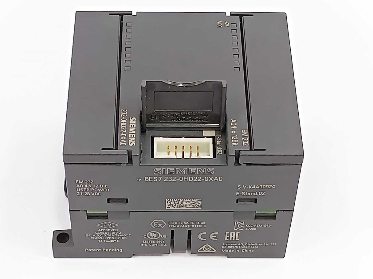 Siemens 6ES7232-0HD22-0XA0 SIMATIC S7-200, analog output module EM 232