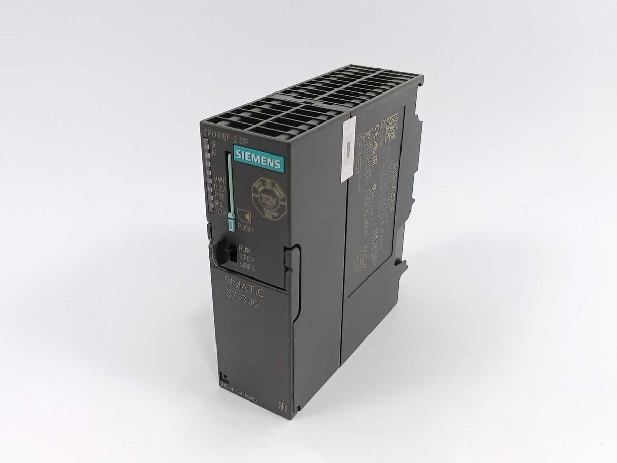 Siemens 6ES7315-6FF04-0AB0 SIMATIC S7-300, CPU 315F-2DP w/ Memory Card