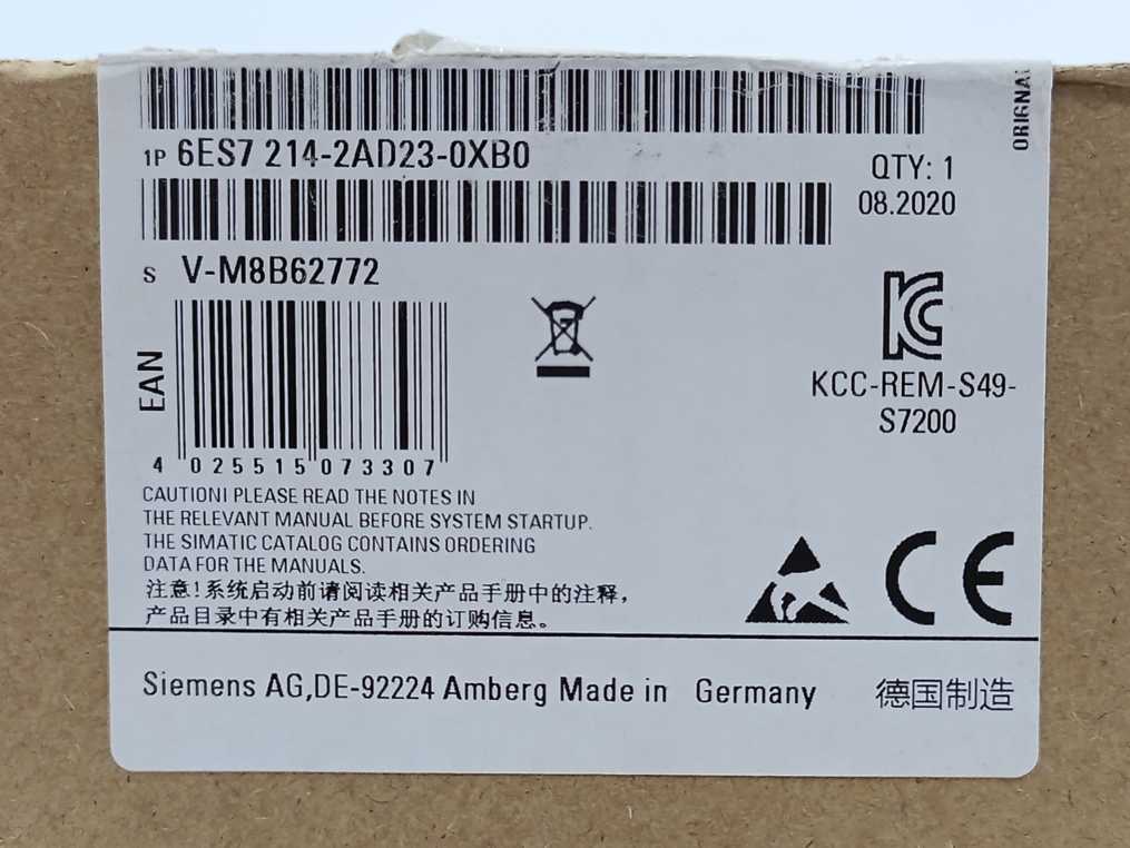 Siemens 6ES7214-2AD23-0XB0 SIMATIC S7-200 CPU 224XP Compact Unit