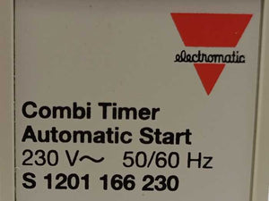 Electromatic S 1201 166 230 Combi Timer Automatic Start 230v~ 50/60hZ