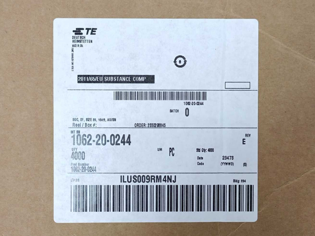 TE Connectivity 1062-16-0644 Deutch Socket Terminal Roll. Roughly 900pcs.