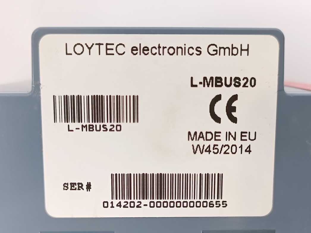 LOYTEC L-MBUS20 MBUS Interface 9.6 W