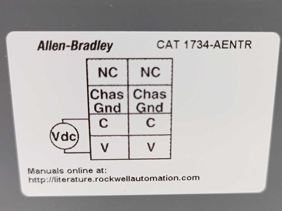 AB 1734-AENTR Ser. B FW. 5.015 POINT I/O Dual Port Network Adaptor