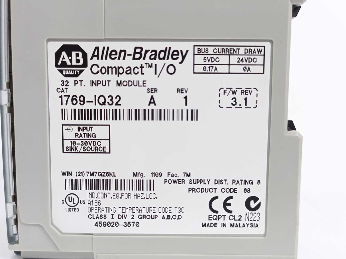 AB 1769-IQ32 Ser. A 32 PT. Input Module