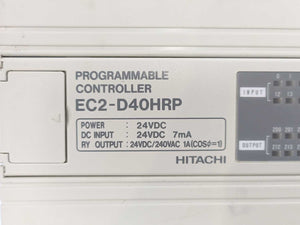 HITACHI EC2-D40HRP Programmable Controller 24VDC