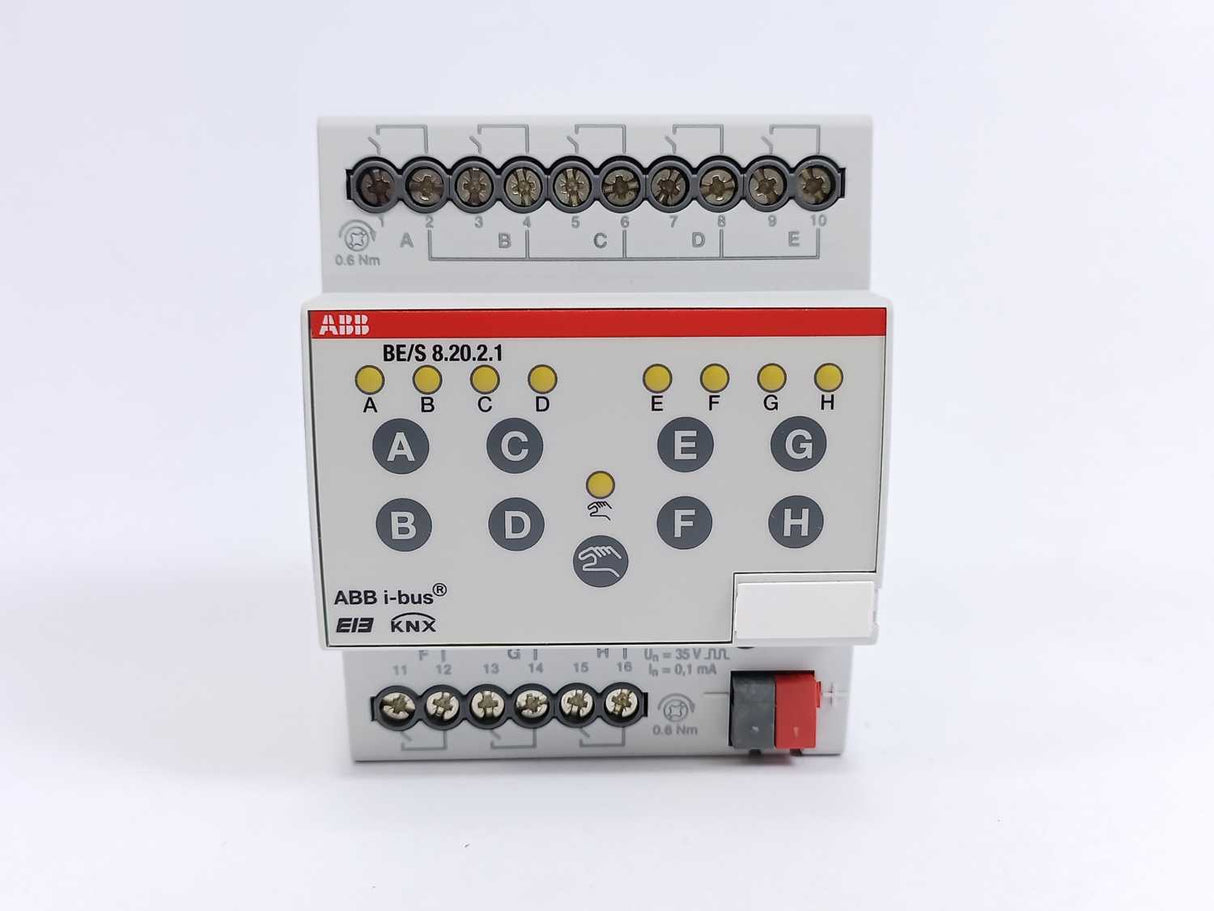 ABB 2CDG110092R0011 BE/S8.20.2.1 Binary Input, 8-fold, Contact Scanning, MDRC