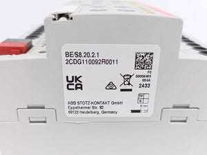 ABB 2CDG110092R0011 BE/S8.20.2.1 Binary Input, 8-fold, Contact Scanning, MDRC