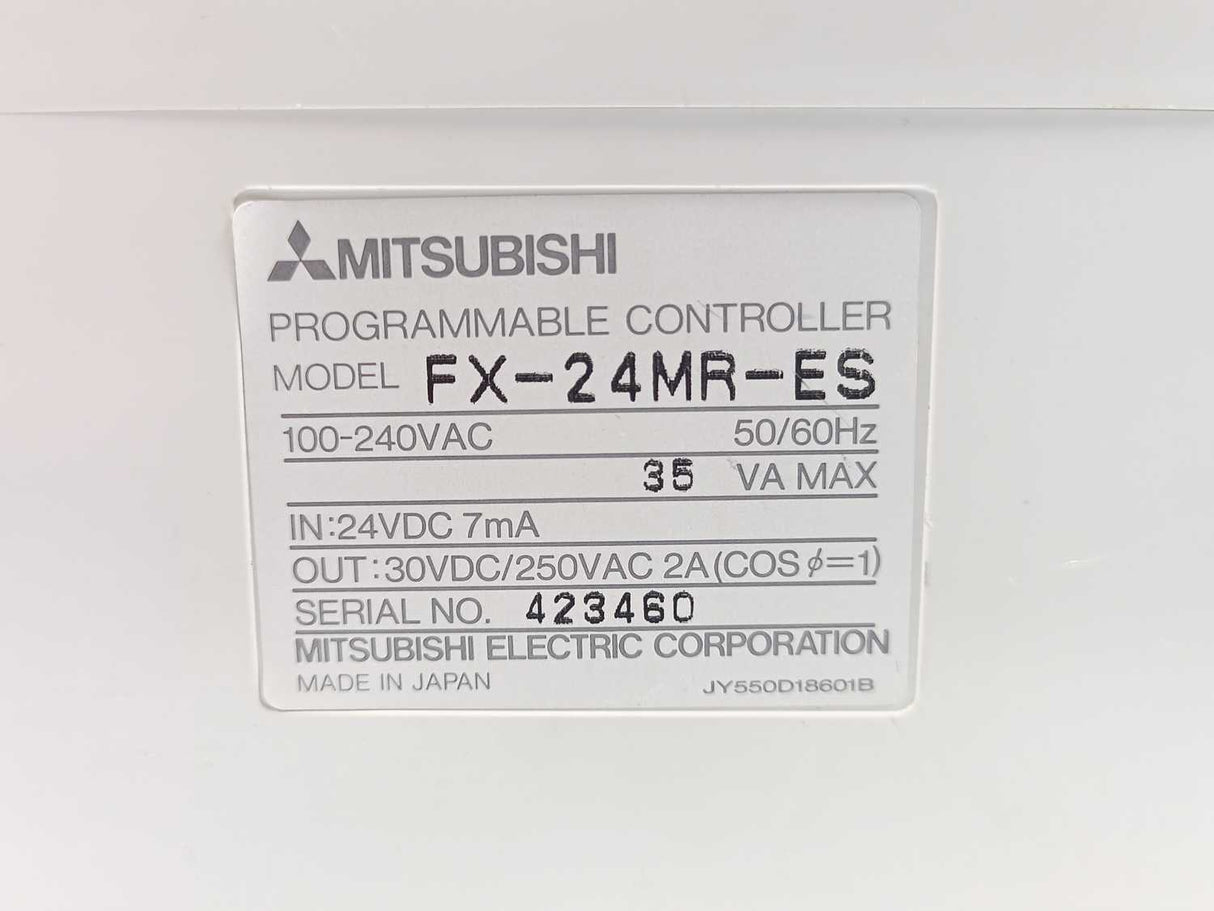 Mitsubishi FX-24MR-ES Programmable Controller