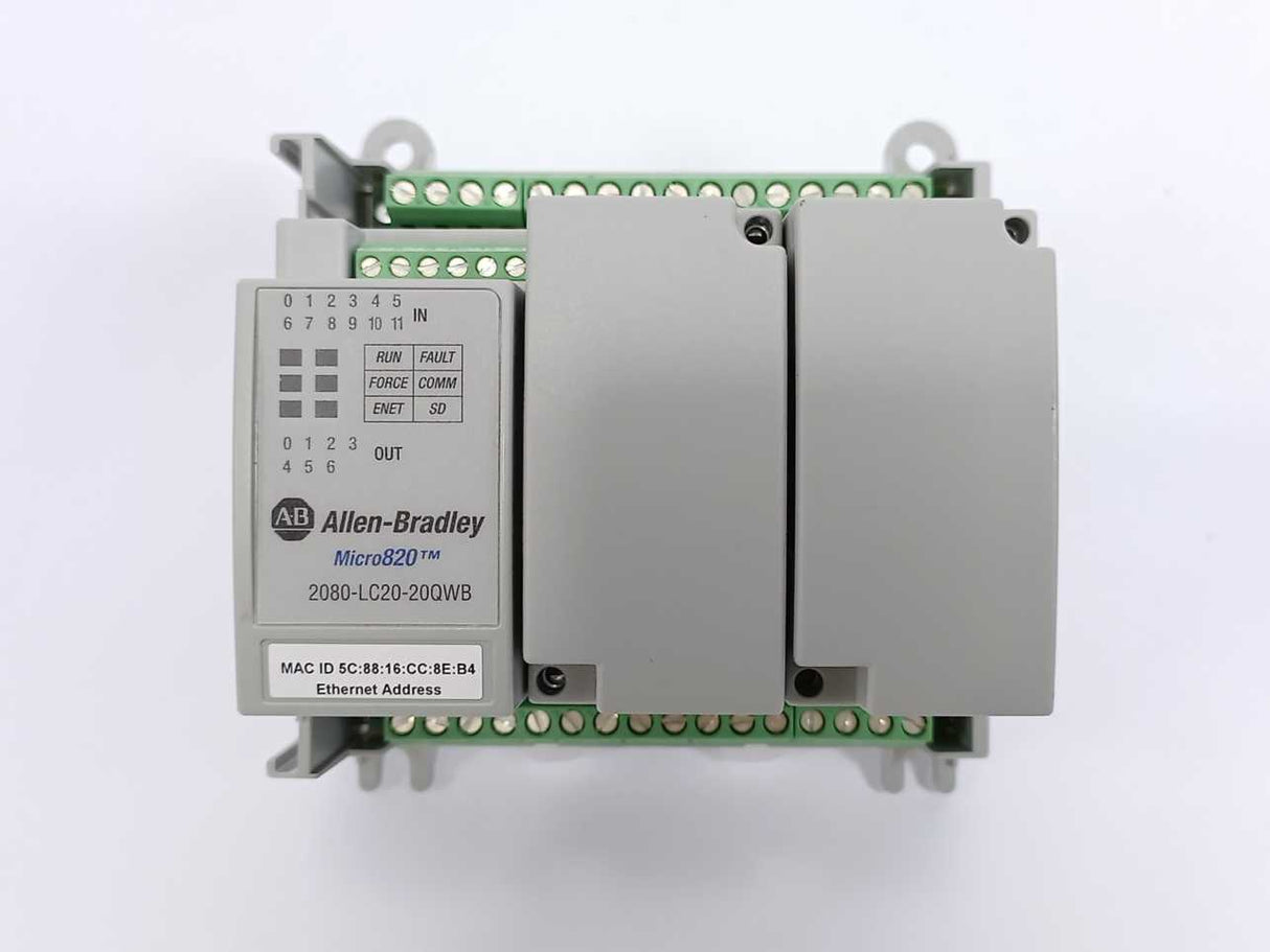 AB 2080-LC20-20QWB Ser. C Micro820 Controller