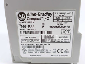 AB 1769-PA4 Ser. A CMPLX Selectable AC 4A/2A Power Supply
