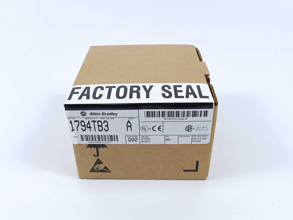AB 1794-TB3 Ser. A Terminal Base 125V DC/AC 50/60Hz