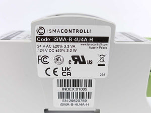 iSMA iSMA-B-4U4A-H Multiprotocol I/O Module w/ 4 Universal Inputs