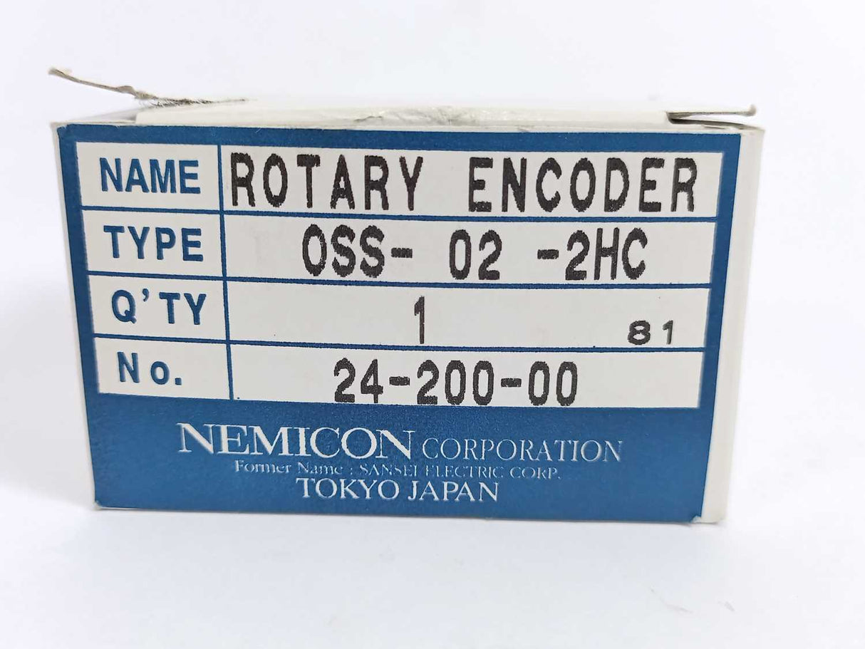 Nemicon Corporation 0SS-02-2HC 200 P/R Resolution Rotary Encoder