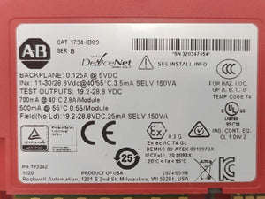 AB 1734-IB8S 8 Channel Sfty Sinking Inp Mod PN-25132 SER. B