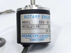 Nemicon Corporation 0SS-02-2HC 200 P/R Resolution Rotary Encoder