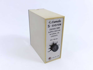 Electromatic SB 205 220 Interval On Operate Relay. 0,8-18 sec.