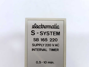 Electromatic SB 165 220 Interval Timer. 0,5-10 min.