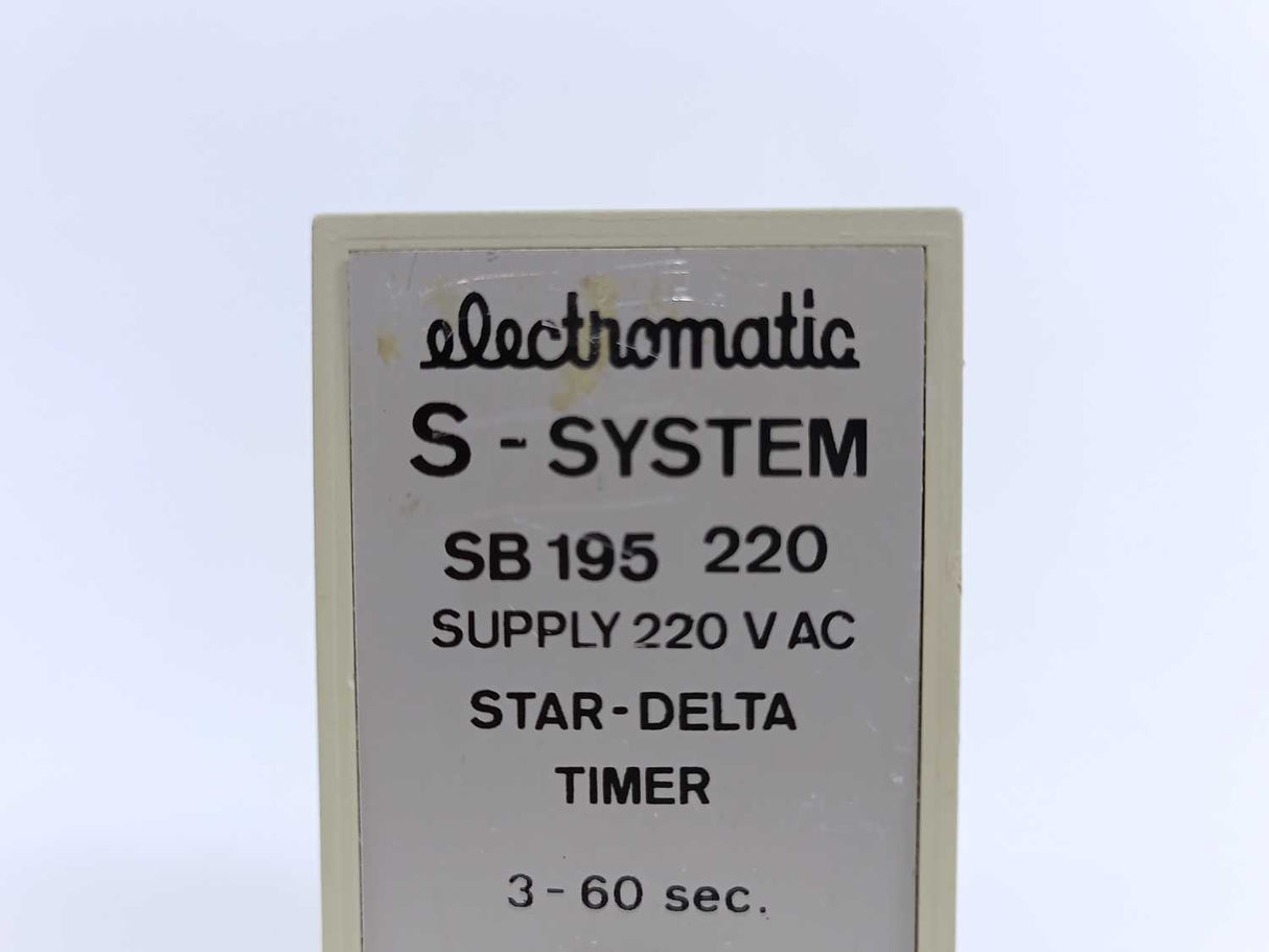 Electromatic SB 195 220 Star-delta Timer 3-60 sec.