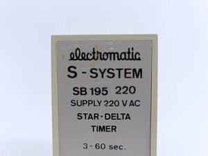 Electromatic SB 195 220 Star-delta Timer 3-60 sec.