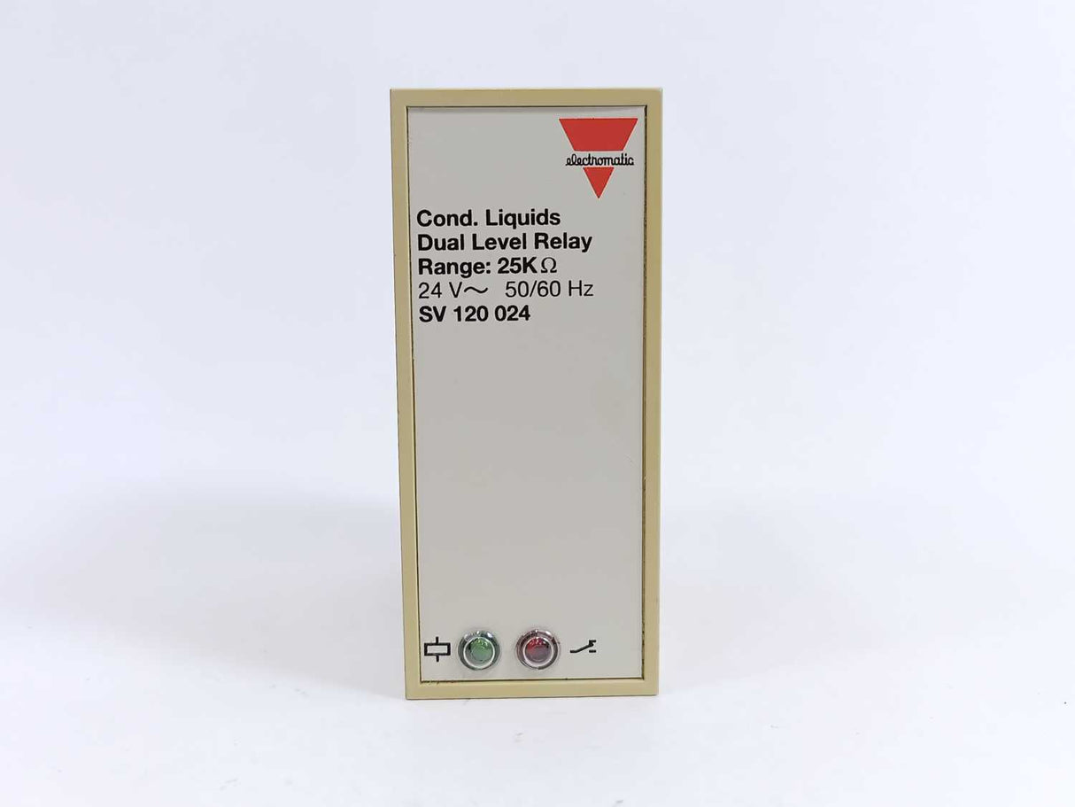 Electromatic SV 120 024 Cond. Liquids Dual Level Relay, Range 25K, 24V, 50/60Hz