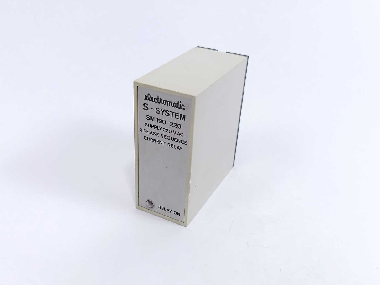 Electromatic SM 190-220 Current Relay 220Vac