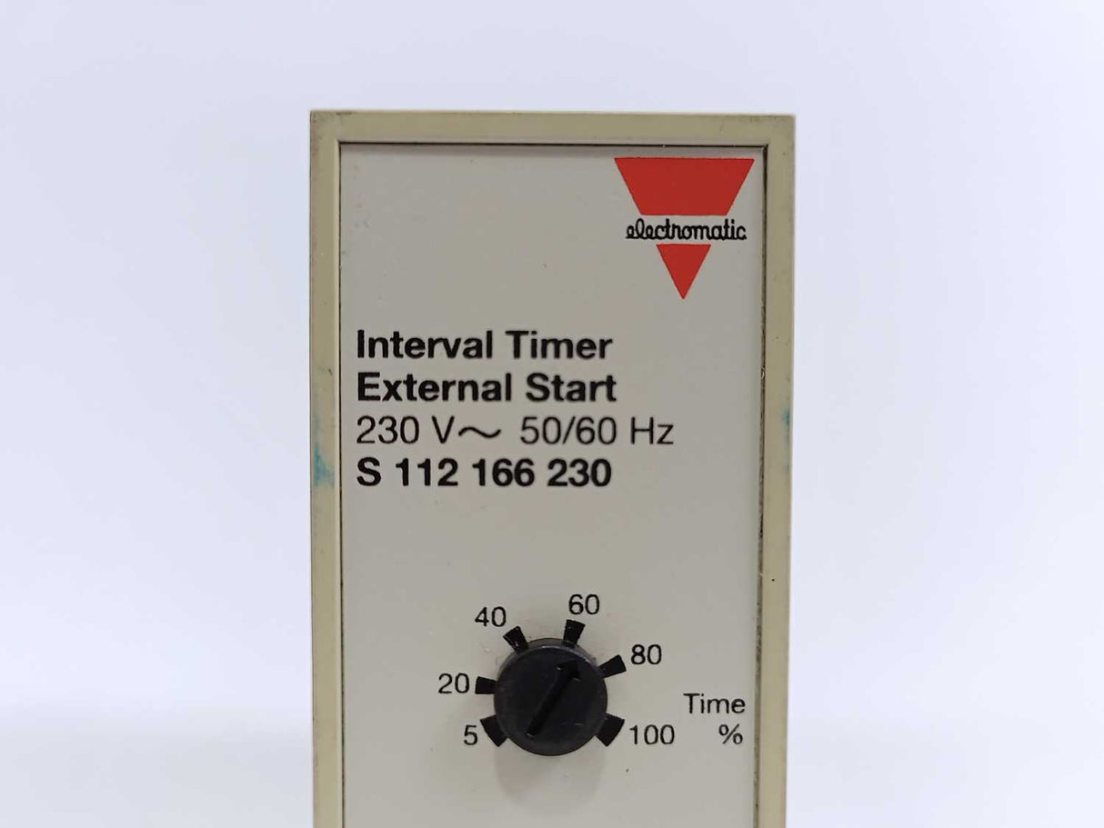 Electromatic S 112 166 230 Interval Timer External Start 230V, 56/60Hz