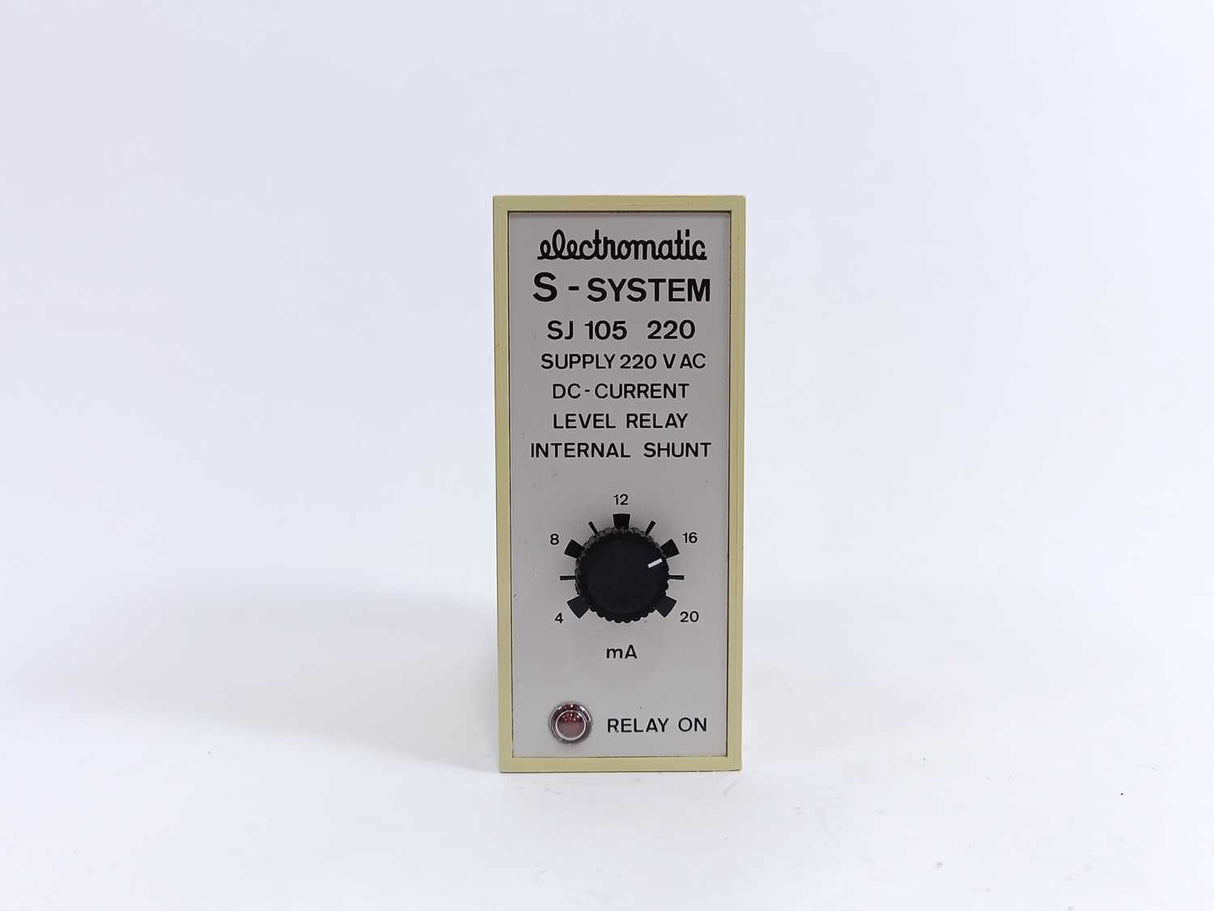 Electromatic SJ 105 220 DC-Current Level Relay Internal Shunt, 220Vac