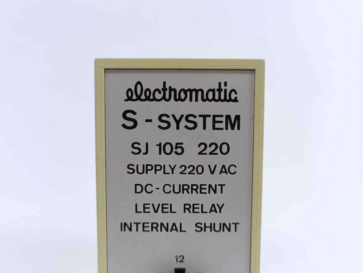 Electromatic SJ 105 220 DC-Current Level Relay Internal Shunt, 220Vac