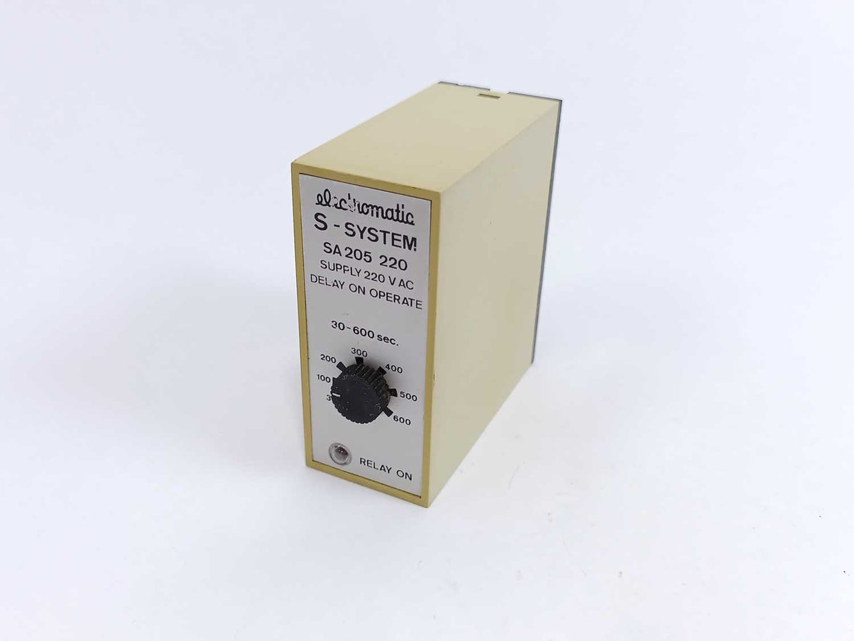 Electromatic SA 205 220 S-System Delay On Operate Timer 3-600 sec.