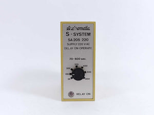 Electromatic SA 205 220 S-System Delay On Operate Timer 3-600 sec.