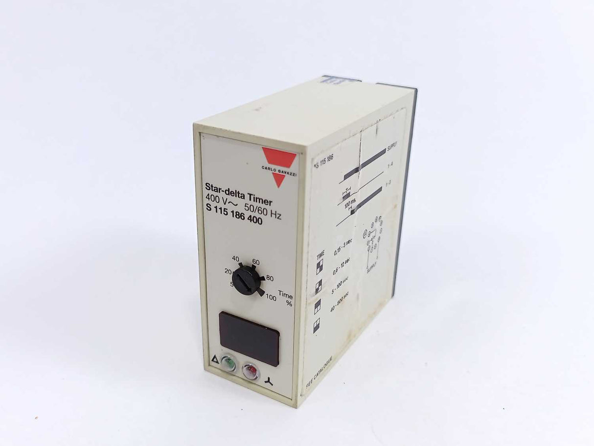 Carlo Gavazzi S 115 186 400 Star-delta Timer, 400V, 50/60Hz