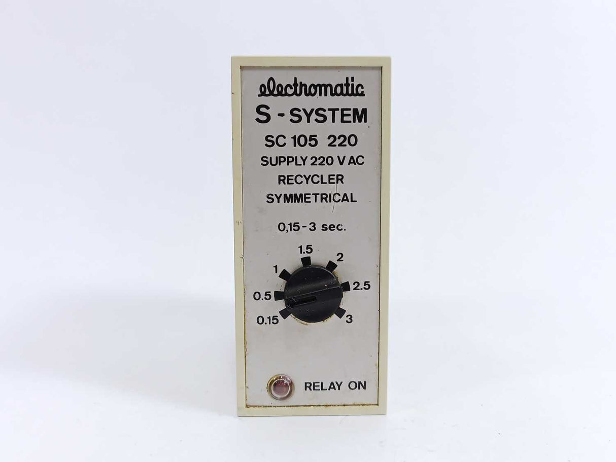 Electromatic SC 105 220 S-System Recycler Symmetrical. 0,15-3 sec.