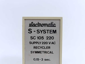 Electromatic SC 105 220 S-System Recycler Symmetrical. 0,15-3 sec.
