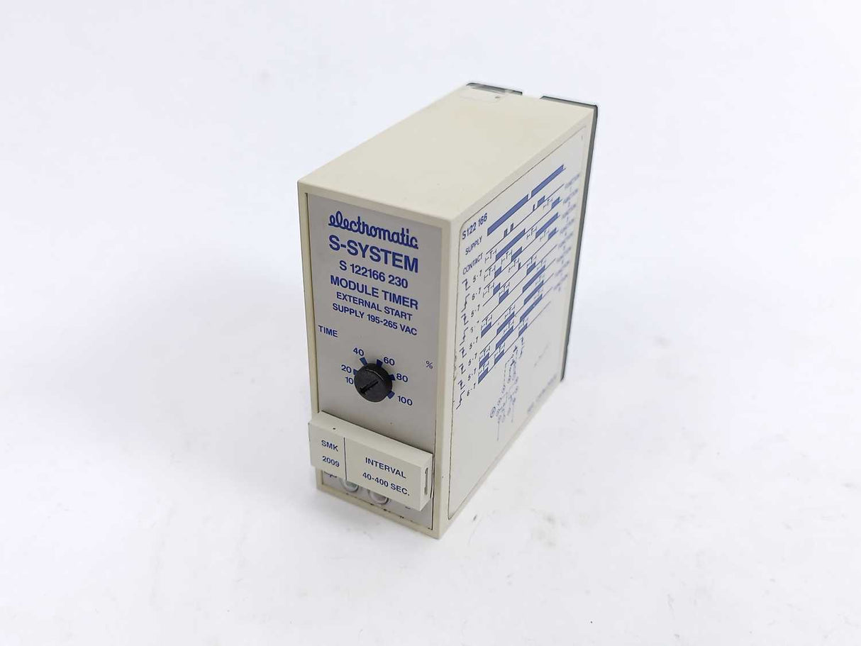 Electromatic S 122 166 230 Module Timer External Start, Supply 195-265Vac