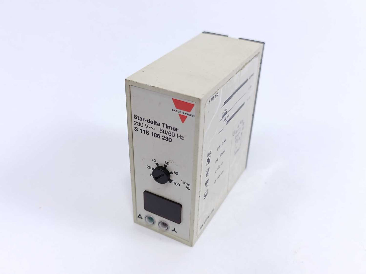Carlo Gavazzi S 115 186 230 S-SYSTEM Star-Delta Timer. Supply 230V, 56/60Hz