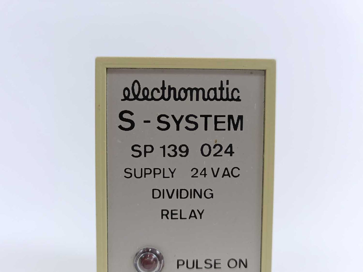 Electromatic SP 139 024 Dividing Relay, 24Vac