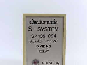 Electromatic SP 139 024 Dividing Relay, 24Vac