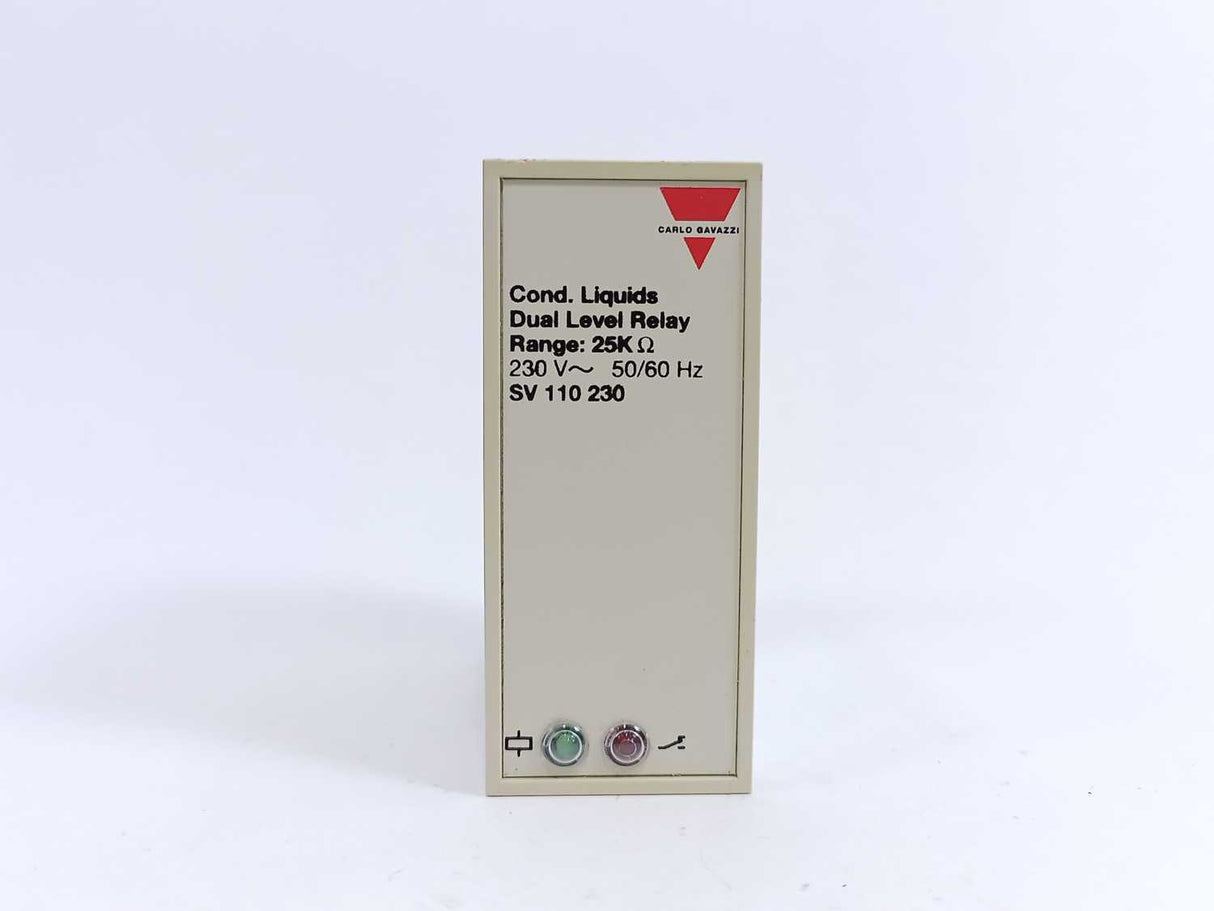 Carlo Gavazzi SV 110 230 Cond. Liquids Dual Level Relay 25KΩ, 230VAC