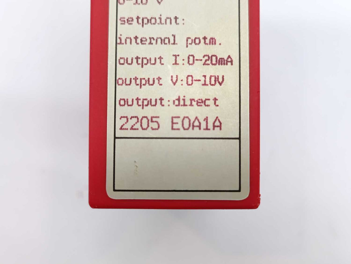 PR Electronics 2205 E0A1A PI Controller IN: 0-10V, Out: 0-20mA, 0-10V