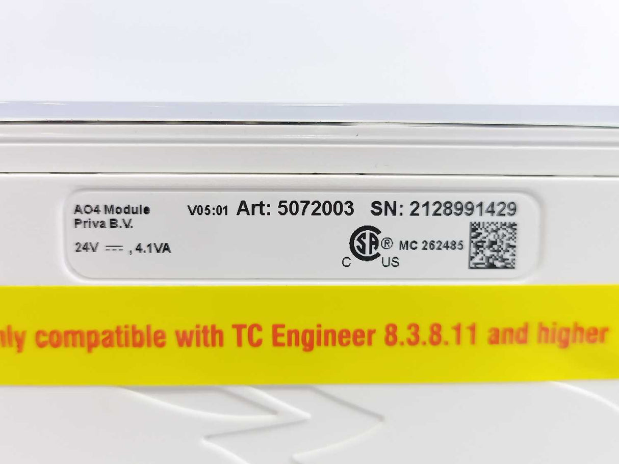 PRIVA 5072003 AO4 Analog Output Module w/ 5072103 AO4 Base