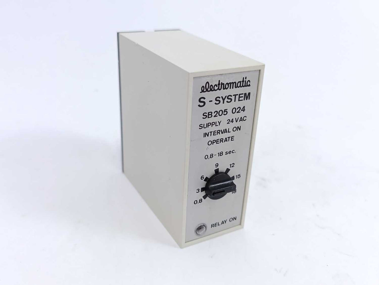 Electromatic SB 205 024 S-System Interval on Operate 0,8-18 sec.