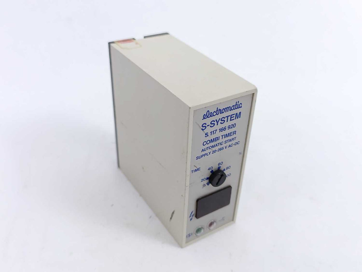 Electromatic S 117 166 920 Combi Timer. Automatic Start Supply 20-265 V AC-DC