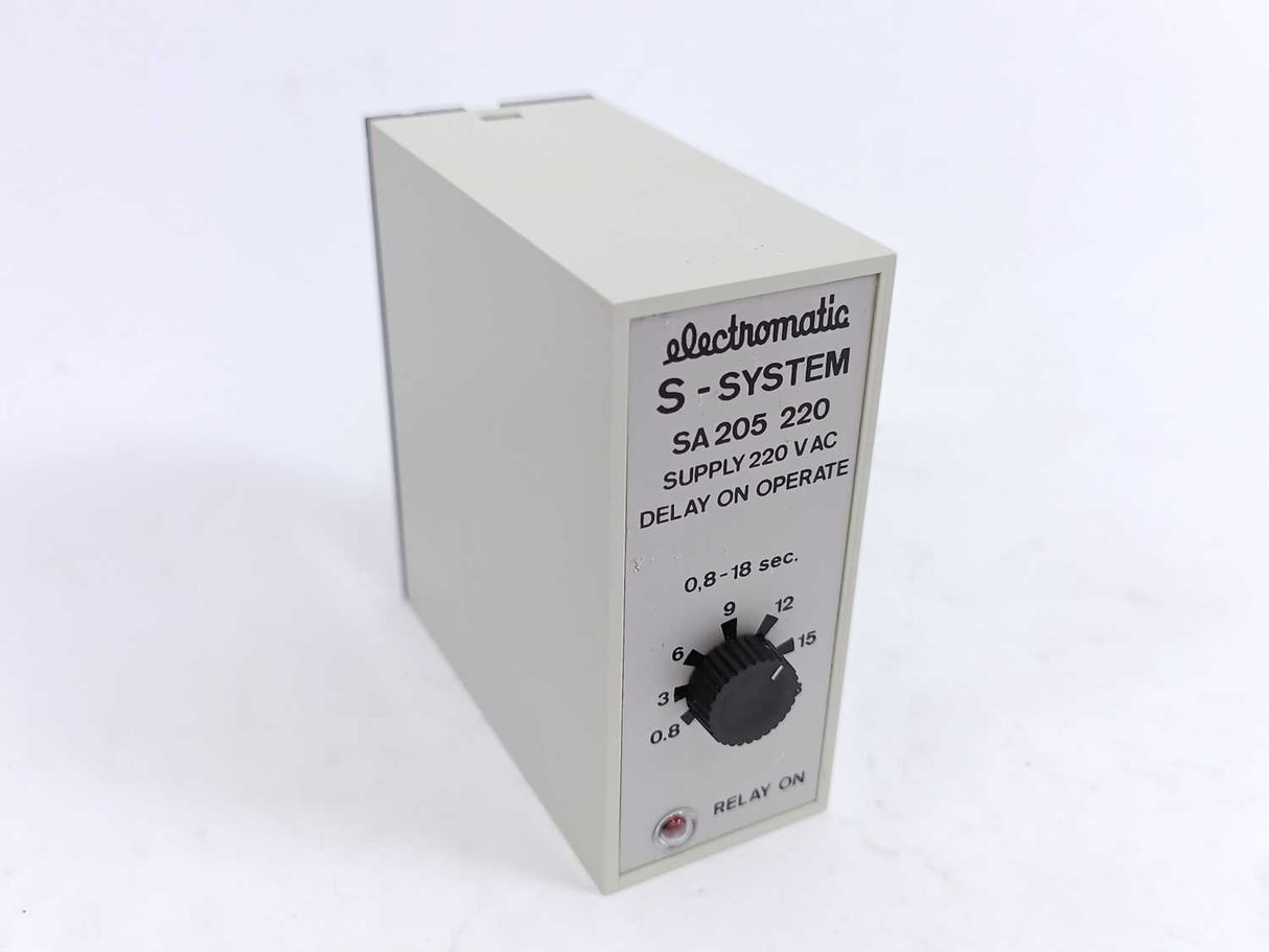 Electromatic SA 205 220 S-System Delay On Operate Timer 0,8-18 sec.