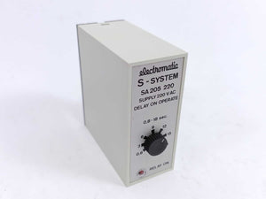 Electromatic SA 205 220 S-System Delay On Operate Timer 0,8-18 sec.