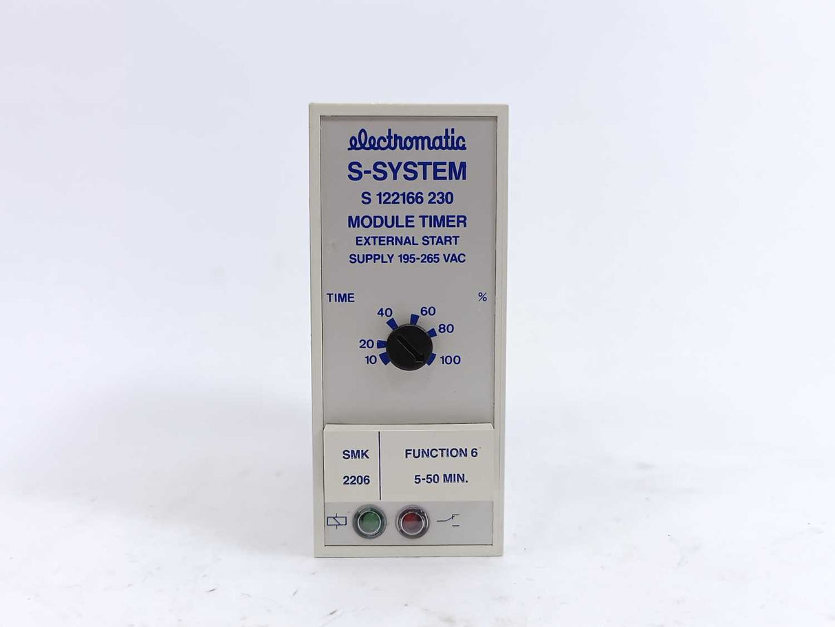 Electromatic S 122 166 230 Module Timer External Start, , W: SMK 2206 5-50min