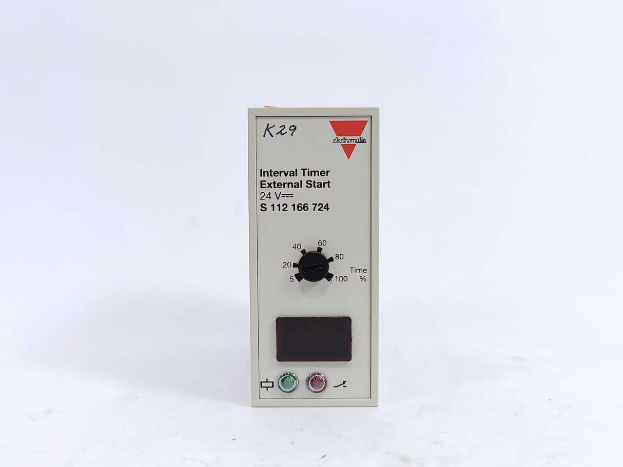 Electromatic S 112 166 724 Interval Timer. External Start. 24VDC