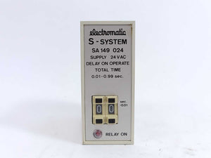 Electromatic SA 149 024 Delay on Operate Total Time 0,01-0,99sec.
