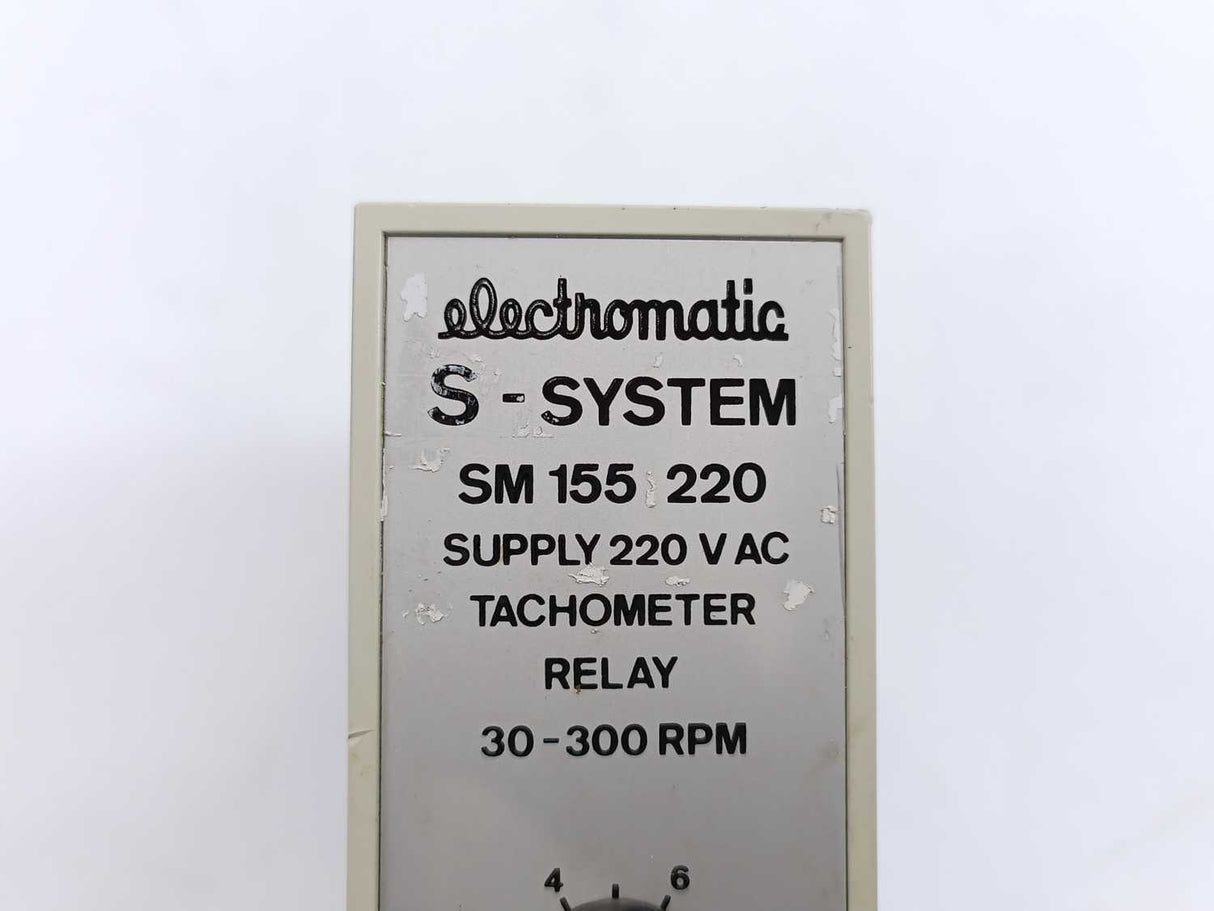 Electromatic SM 155 220 Tachometer Relay, 30-300RPM, 220VAC