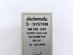 Electromatic SM 155 220 Tachometer Relay, 30-300RPM, 220VAC